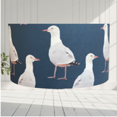 ijustlovethatfabric Seagull Lampshade navy blue